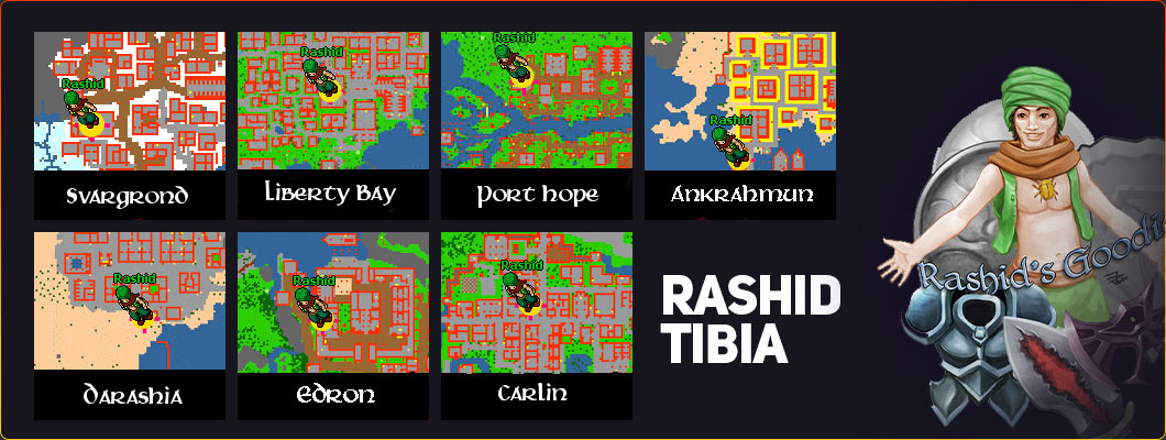 Rashid Tibia - Where is he today? How to make his Quest?